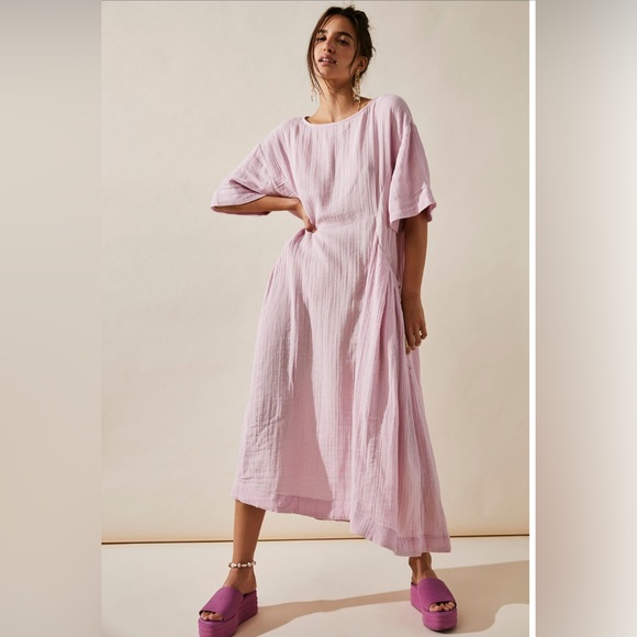 Free People Dresses & Skirts - Free people, live light midi lilac 
color dress